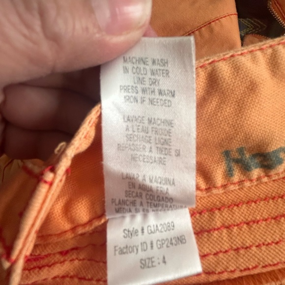 Orange colored pants by BCBG girls size 4 - Picture 3 of 6